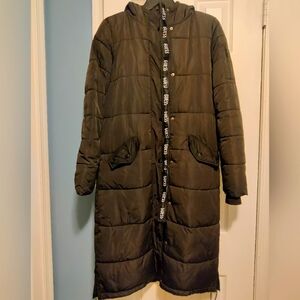 Guess long puffer coat size XS